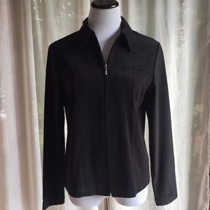 Croft & Barrow microsuede jacket